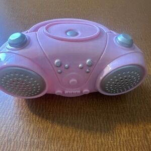 18" AMERICAN GIRL DOLL SIZE ACCESSORY MUSICAL PINK BOOM BOX RADIO WORKS!